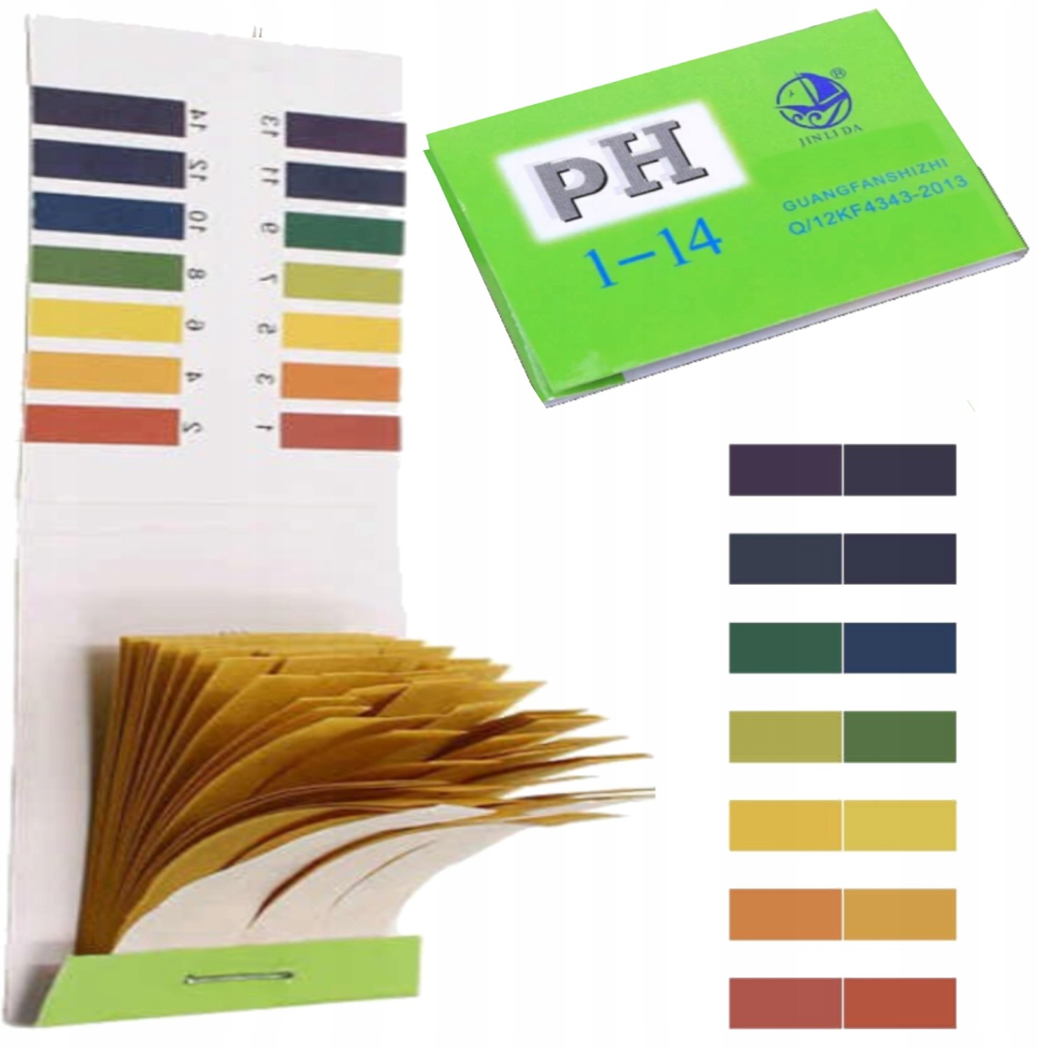 Papierki Lakmusowe Paski Pomiar Ph 1-14 80 Szt