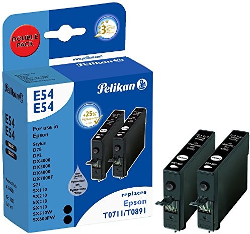 Pelikan tusz do drukarki, E54, E55, E56, E57, P13, E54E54, zamiennik tuszy Epson: T07114011, T07124011, T07134011, T07144011, T07154011, czarny 359681