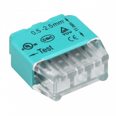 Orno Złączka instalacyjna wciskana 3-przewodowa na drut 0,75-2,5mm$341 IEC 300V/24A 10 szt. OR-SZ-8004/3/10