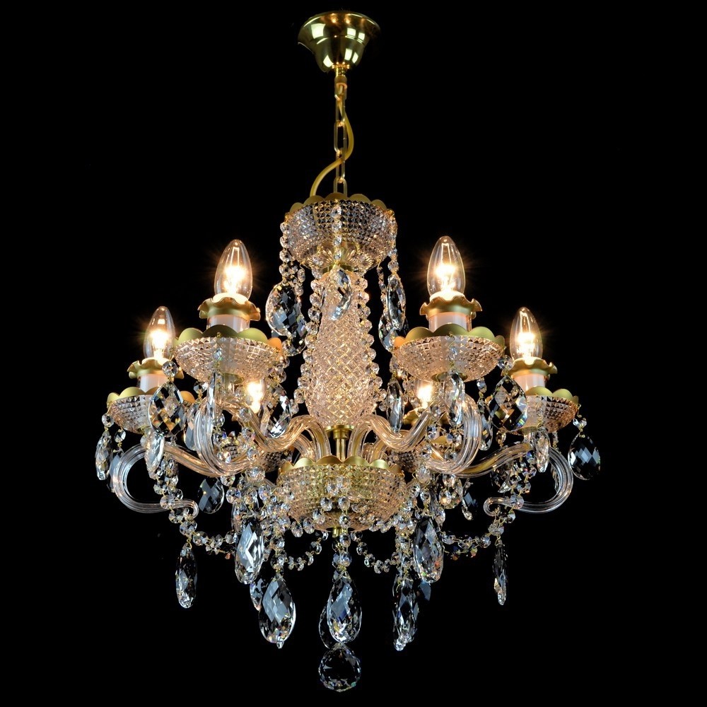 Wranovsky Wranovsky JWZ148062100 - Żyrandol kryształowy na łańcuchu DIAMANT 6xE14/40W/230V