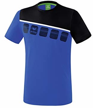 Erima dziecięcy T-shirt 5-C, nowy królewski/czarny/biały, 164