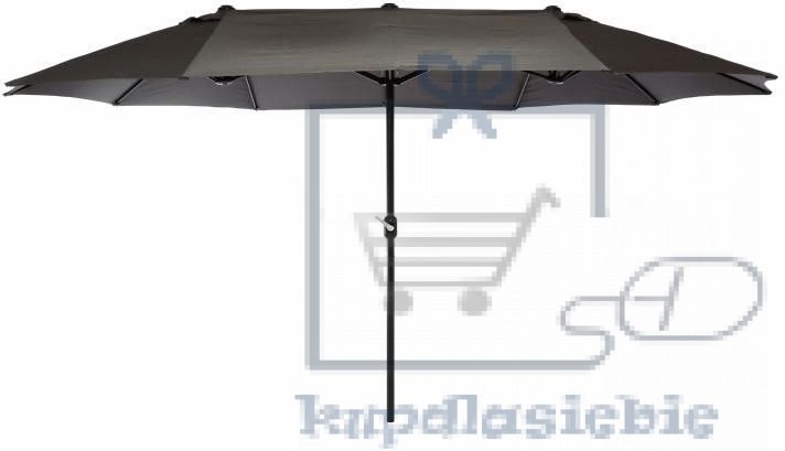 Garthen Duży parasol XXL 4,5 m - Antracyt
