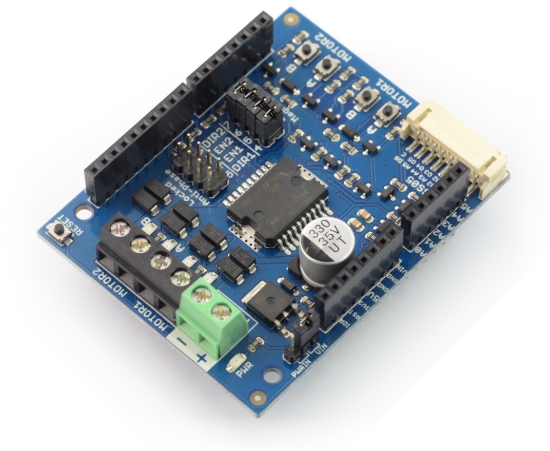 Cytron Cytron SHIELD-2AMOTOR - dwukanałowy sterownik silników 26V/2A - shield dla Arduino CTN-12404