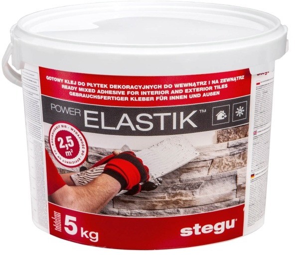 Stegu Klej do płytek dekoracyjnych Powerelastik 5 kg ST-KL-POE-005-1