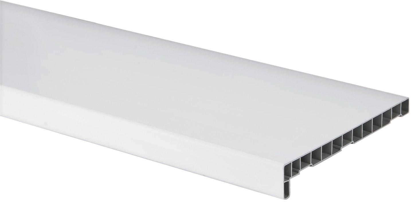 Parapet wewnętrzny PVC, kolor biały, gr. 4,2 cm, szer. 25 cm, dł. 126 cm