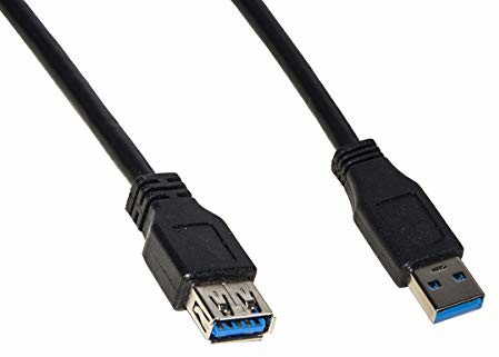 Unbekannt Kabel przedłużający USB 3.0 wtyczka A męski/żeński z miedzi 1 m