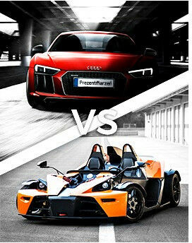 Jazda Audi R8 vs KTM X-BOW  wiele lokalizacji P0007393