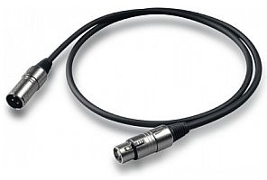 PROEL BULK250LU05 Kabel mikrofonowy XLR F - XLR M 0,5m BULK250LU05