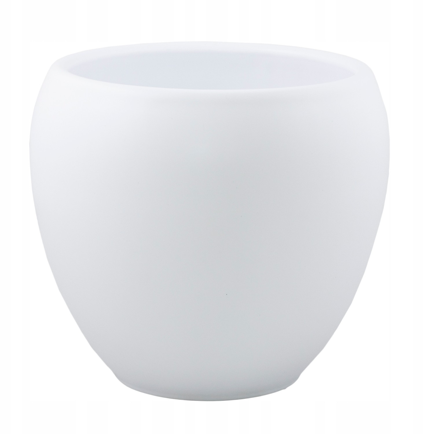 Donica Leon ceramiczna biała śr. 16cm