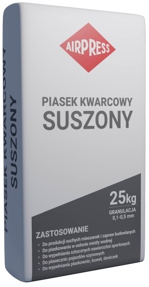 Airpress Piasek kwarcowy Airpress 25 kg granulacja 0 - 0,5 mm 45361