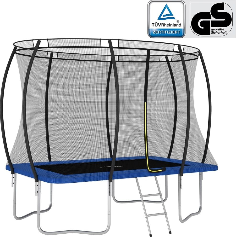 vidaXL Trampolina z akcesoriami 274x183x76 cm 92451