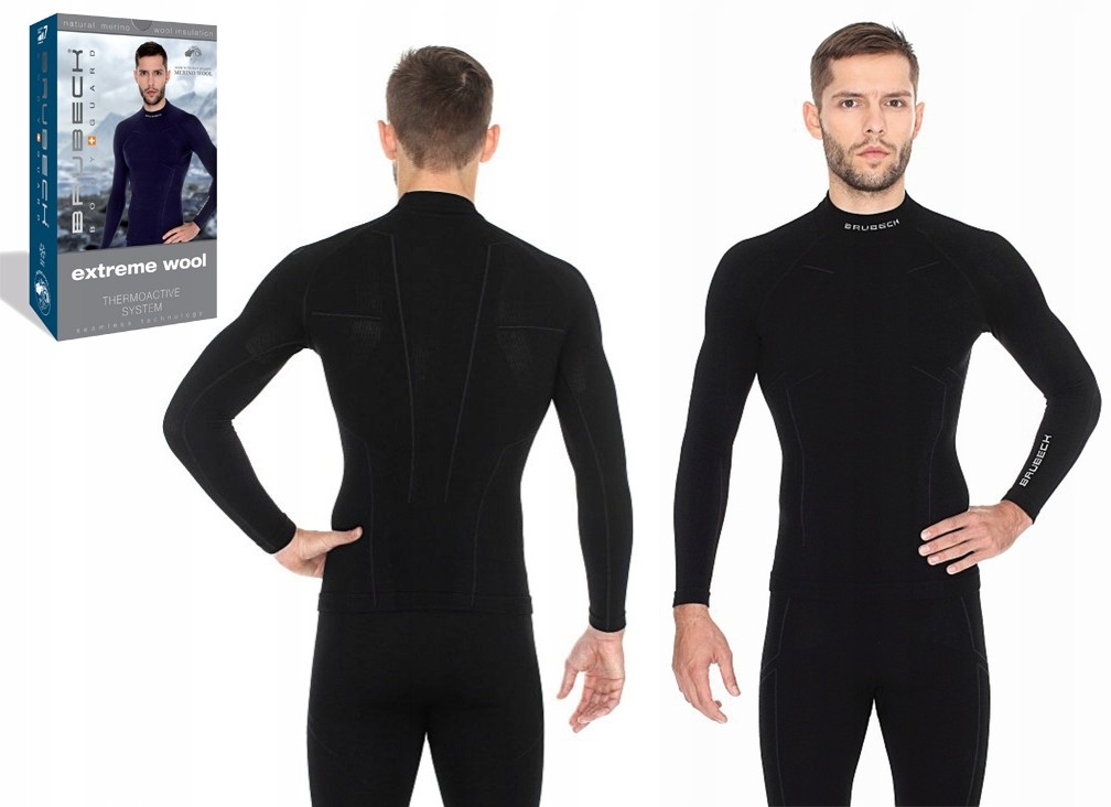 Brubeck Męska Koszulka Merino Extreme Wool XXL