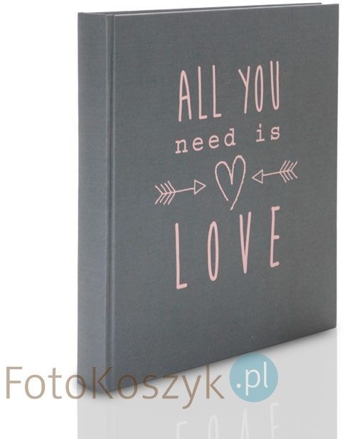 Goldbuch Album All you need is love szary (tradycyjny 60 kremowych stron)