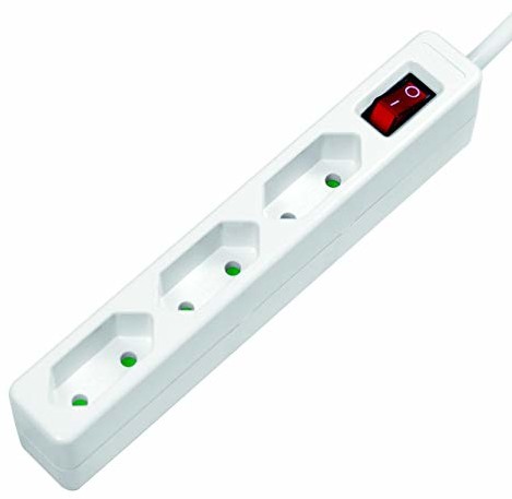 LogiLink LPS227 4+2 (4x zestyk ochronny CEE 7/3, 2x USB) Power Cube gniazdko wielofunkcyjne z zabezpieczeniem przed dziećmi LPS230