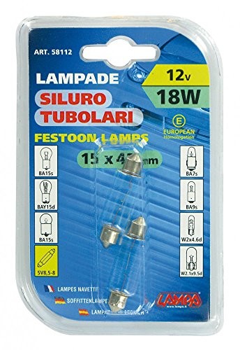 Lampa rurkowa 58112, 18 W, 15 X 41 MM 58112