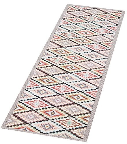 Zala Living Odporna na mycie konfetti bieżnik na chodnik kuchenny chodnik Navajo kolorowa 45 x 140 cm 10 103056-45x140