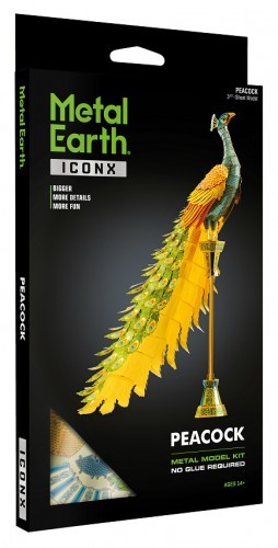 Metal Earth Fascinations ICONX Peacoc Paw Model do składania