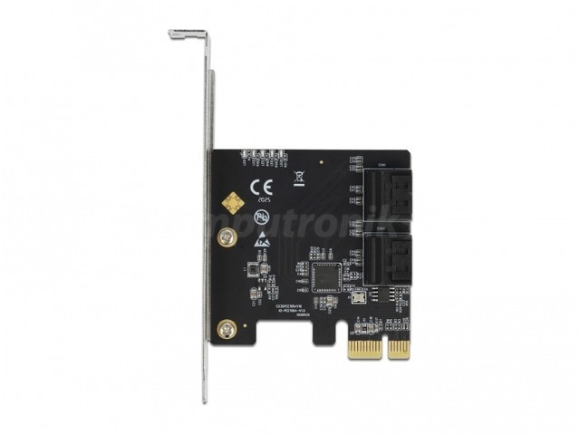DeLOCK karta PCI Express x1 4x SATA low profile form factior 90010