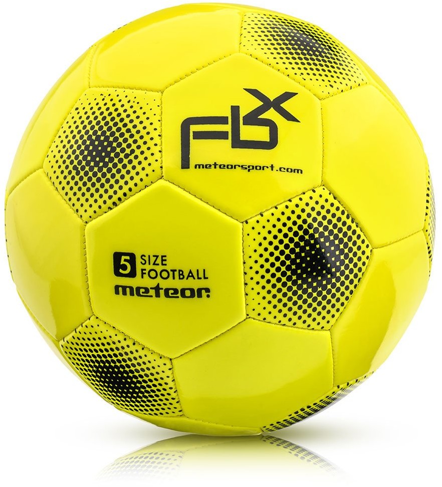 Meteor Piłka nożna FBX neon żółty r. 5 37000