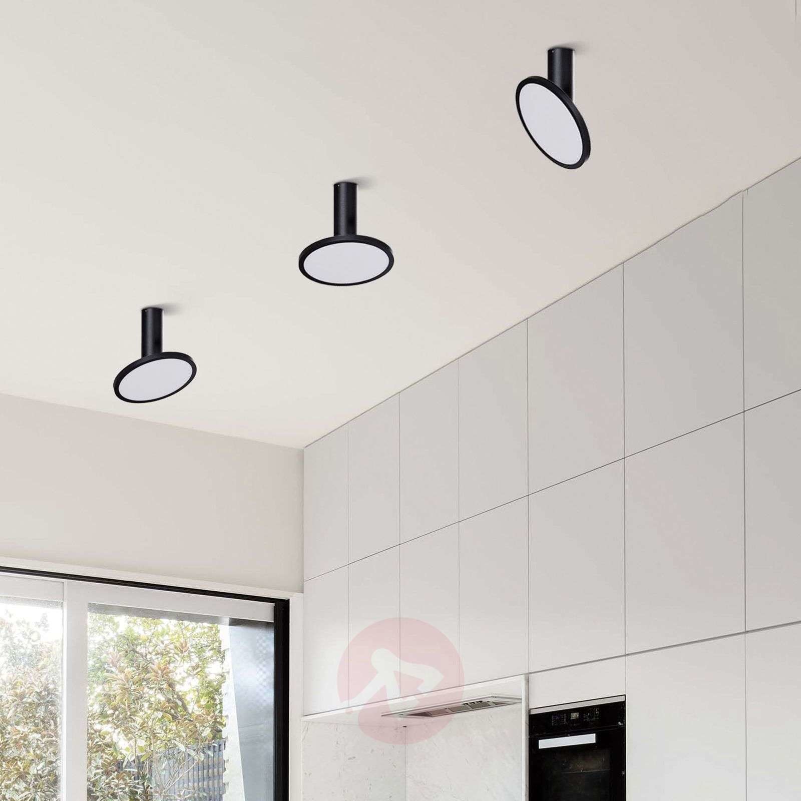 ACB ILUMINACIÓN Lampa sufitowa LED Morgan, ruchoma, czarna