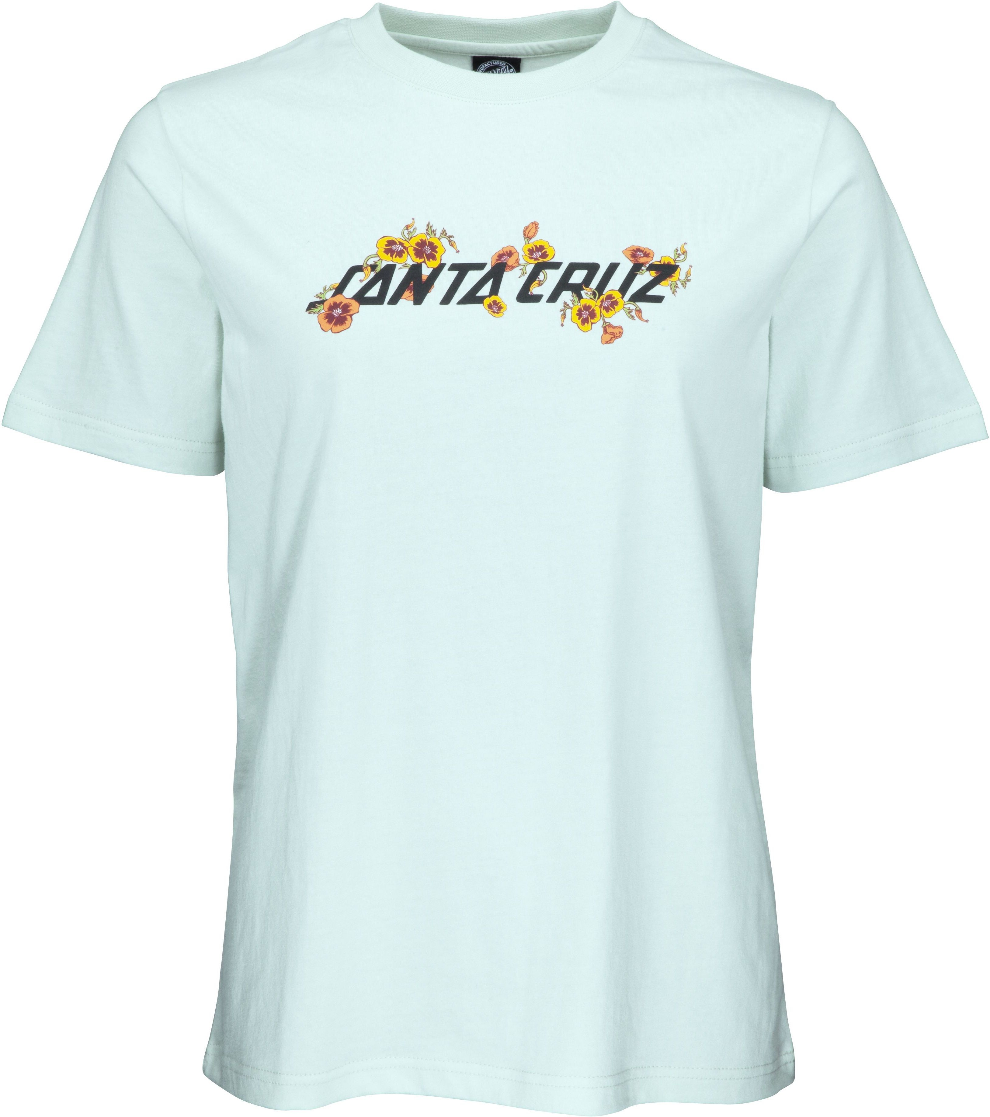 Santa Cruz t-shirt damski POPPY STRIP TEE Barely Blue