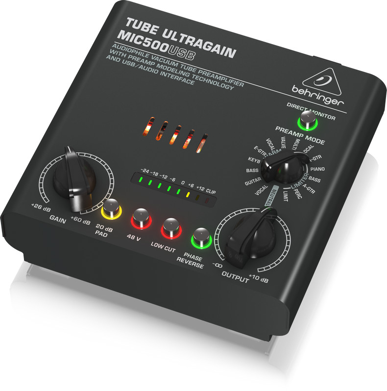 Behringer MIC500USB Przedwzmacniacz mikrofonowy lampowy 58420