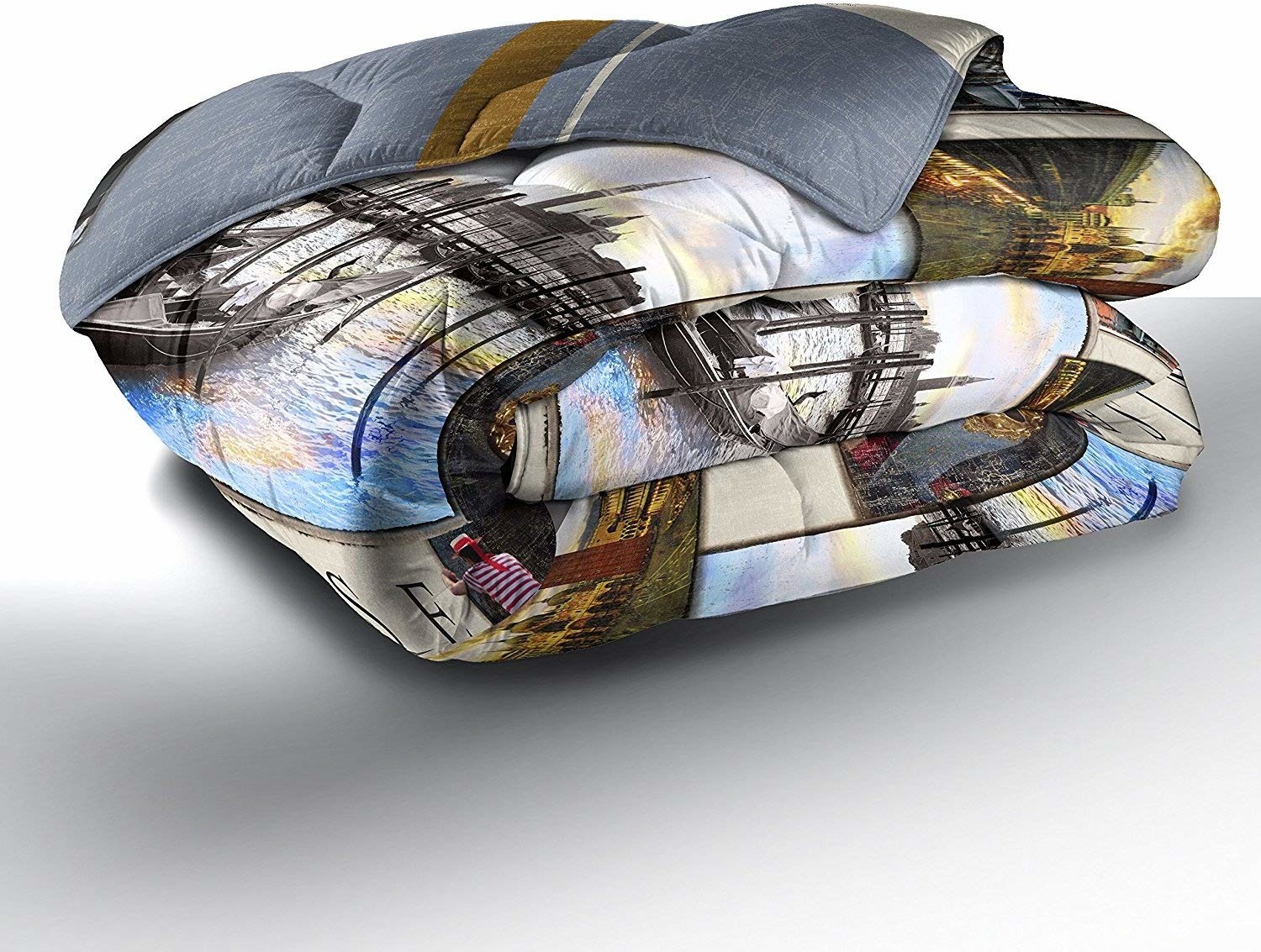 Home Passion poszewka na kołdrę envelope bawełna 600 G/M, 220 x 240 cm, nadruk: rysunek, dzięki czemu Wenecja bawełna wielokolorowa 240 x 220 cm 54211