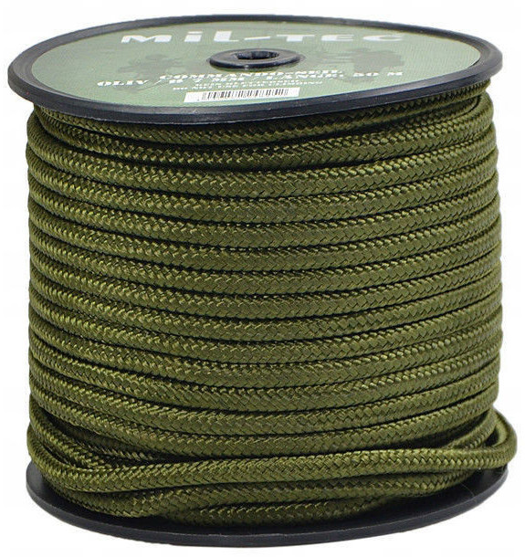 Mil-Tec Linka Commando 50 m x 7 mm - olive (15942001-007) 15942001-007