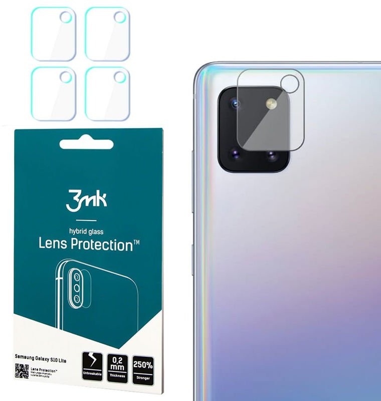 3MK Szkło na kamerę obiektyw Hybrid Glass x4 do Samsung Galaxy Note 10 Lite 7721X10