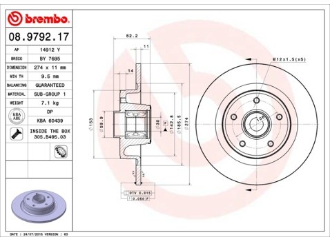 BREMBO 08.9792.17