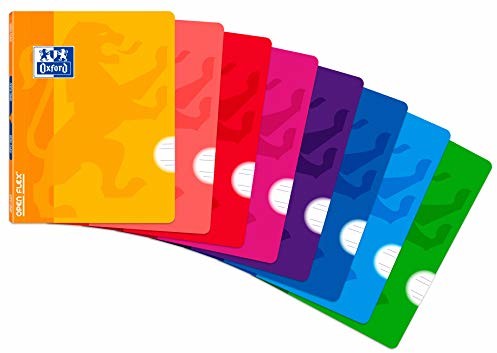 OXFORD OPENFLEX zszywany notatnik, A5+, wytyczna 3,5 z marginesem, 48 arkuszy, 90 g/m2, różne kolory