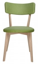 King Home Krzesło SCANDI zielone - podstawa debowa 9513-F.GREEN