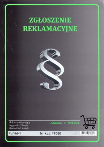 Firma krajewski Zgłoszenie reklamacyjne [Pu/Hd-1] Pu/Hd-1