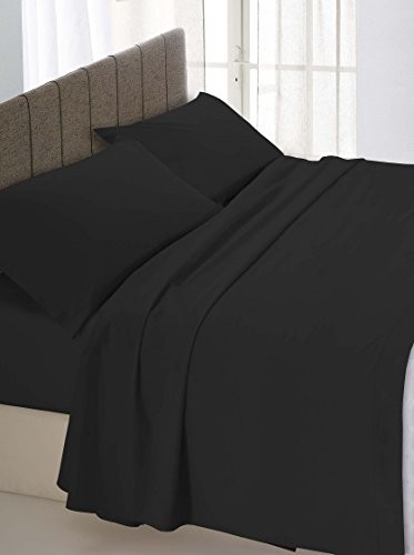 Datex Prześcieradło z gumką, czarny, 170x200 cm SOT15_Nero-2 Piaz 170x200
