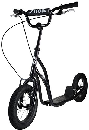 Stiga Uni STR Air 12 cali Kick Scooter, Black, One Size 80-7383-01