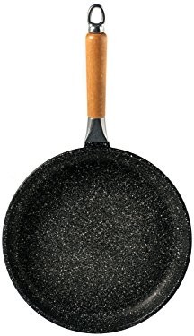 Home pietra patelnia do pieczenia niski nieprzywierająca, z uchwytem, czarna, 24 cm 8003512666247