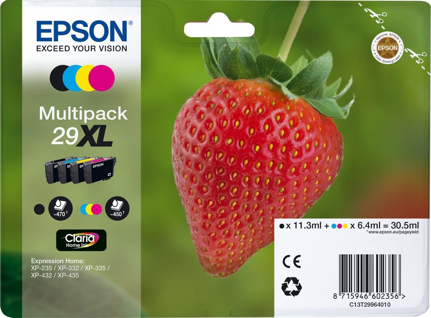 Zdjęcia - Wkład drukujący Epson Tusz  T29 / C13T29814012 Black do drukarek  (Oryginalny [3.2ml])