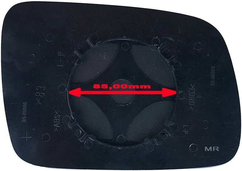 Szkło lusterka lewe ASFERYCZNE + MOCOWANIE Jeep Grand Cherokee 1993-1998 JE3EW