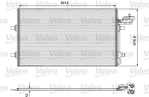 Valeo 814324 kondensator, klimatyzator typu split 814324