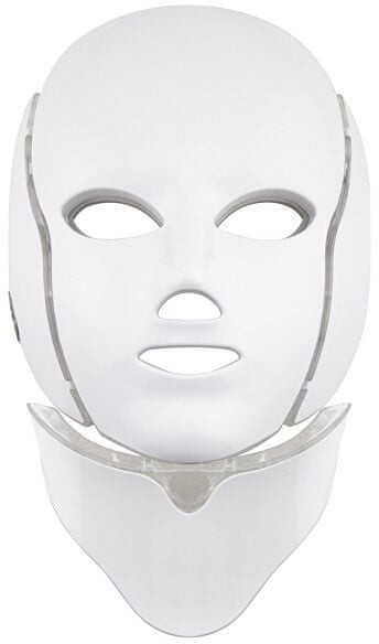 WEBHIDDENBRAND Zabieg LED maska na twarz i szyję biała LED Mask + Neck 7 s )Color LED Mask + Neck 7 s )White LED