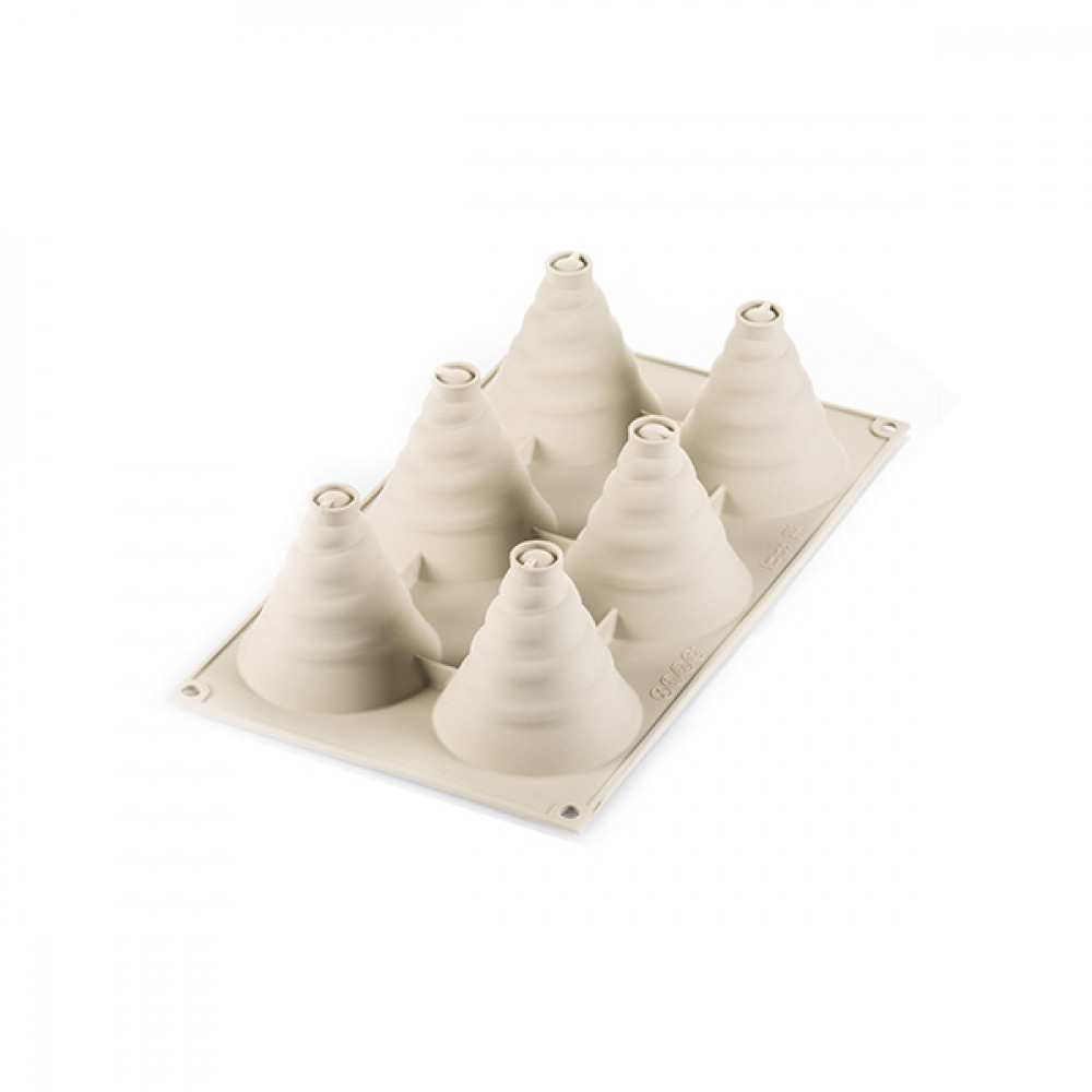 Silikomart 3Design Soffice Incanto Szara Forma Do 6 Ciastek Silikonowa Wh
