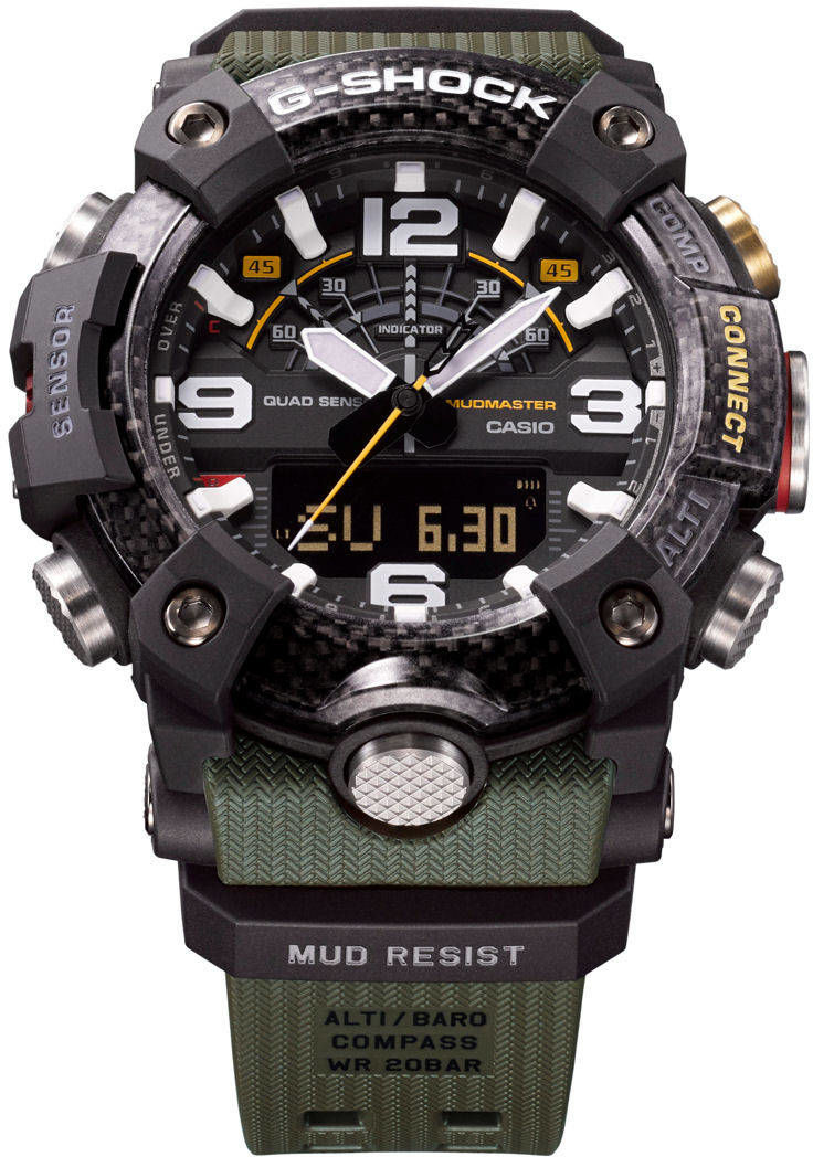 G-Shock Zegarek Casio GG-B100-1A3ER Mudmaster Quad Sensor BT GG-B100-1A3ER