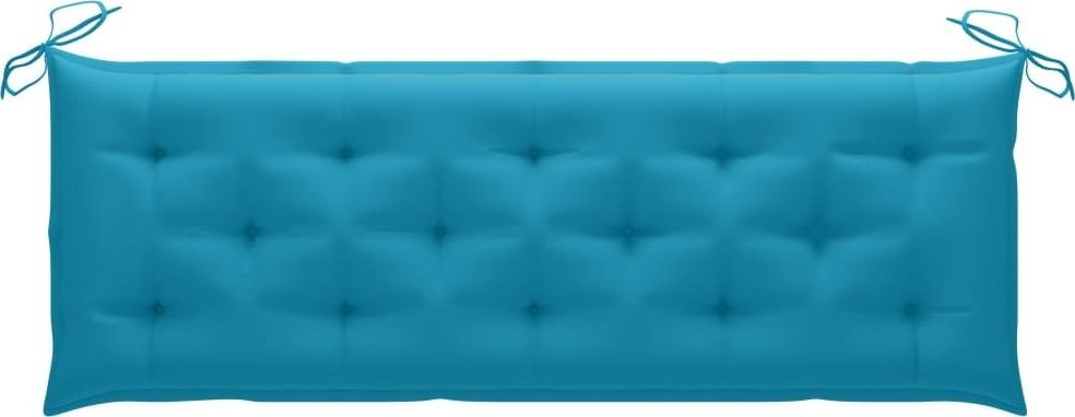 vidaXL Poduszka na ławkę ogrodową niebieska 150x50x7cm tkanina 314966