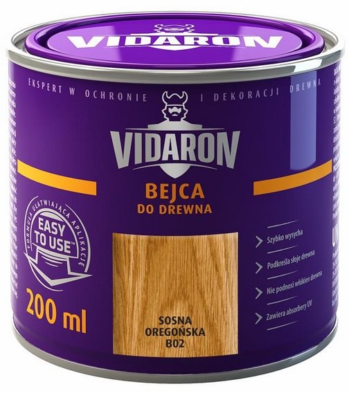 Vidaron Bejca do drewna sosna orego$24ska 0 2 l