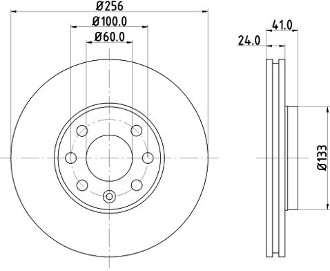 HELLA PAGID Tarcza hamulcowa PAGID 8DD355106-051