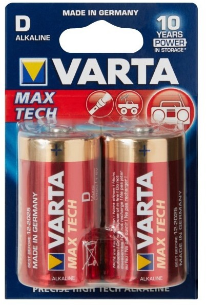 Varta Baterie Max Tech D 2 szt.