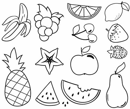 Heyda zestaw stempli owoce 12 stemple banan ananasy melon cytrynowy jabłko Czereśnia gruszka jagoda gwiazda skórki