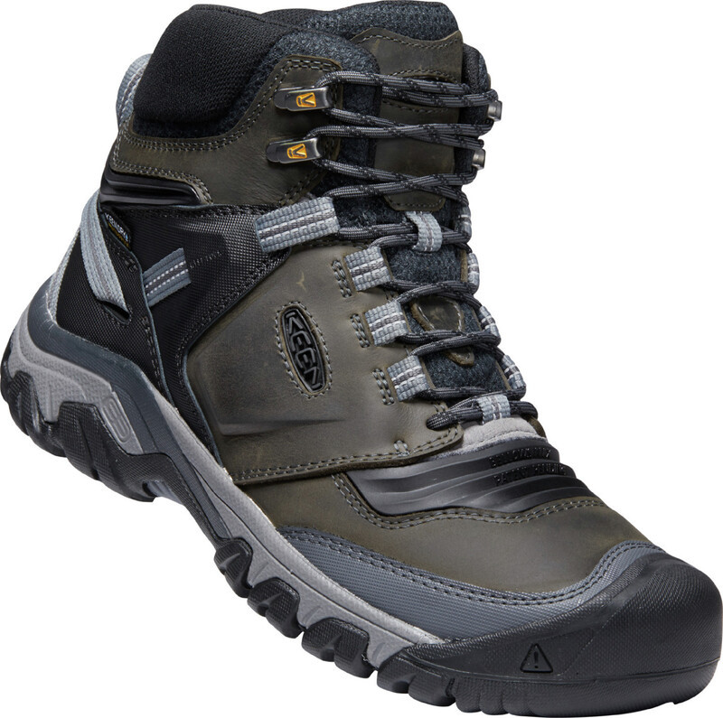 Keen Ridge Flex Mid WP Shoes Men, szary/czarny US 11 | EU 44,5 2021 Trapery turystyczne 1024911-11