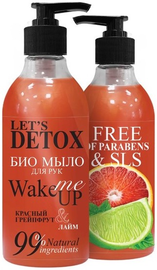 Bio Russkaja Kosmetika Russkaja Kosmetika Lets detox Naturalne mydło do rąk odświeżające WAKE ME UP 380ml