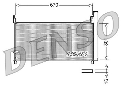 DENSO Skraplacz, klimatyzacja DCN50037